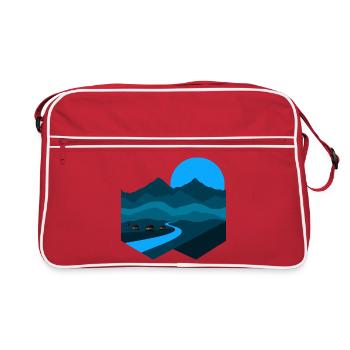 Chanson de la montagne | Appartement minimaliste Blue Moonlight - Sac Retro - rouge/blanc - Devant
