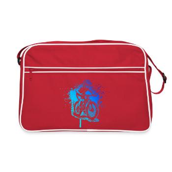 Un incontournable pour le vrai VTT - Sac Retro - rouge/blanc - Devant
