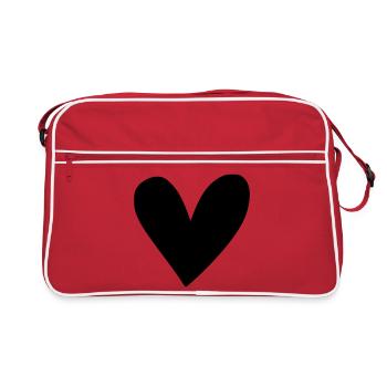 Motif Coeur - Sac Retro - rouge/blanc - Devant