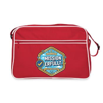 Pension 2026: Mission accomplished – Retirement level - Retro Bag - red/white - Front