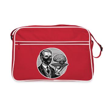 Parody Lecter Catering Serves Brain Today - Retro Bag - red/white - Front