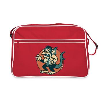 Corporate Monkey  - Retro Bag - red/white - Front