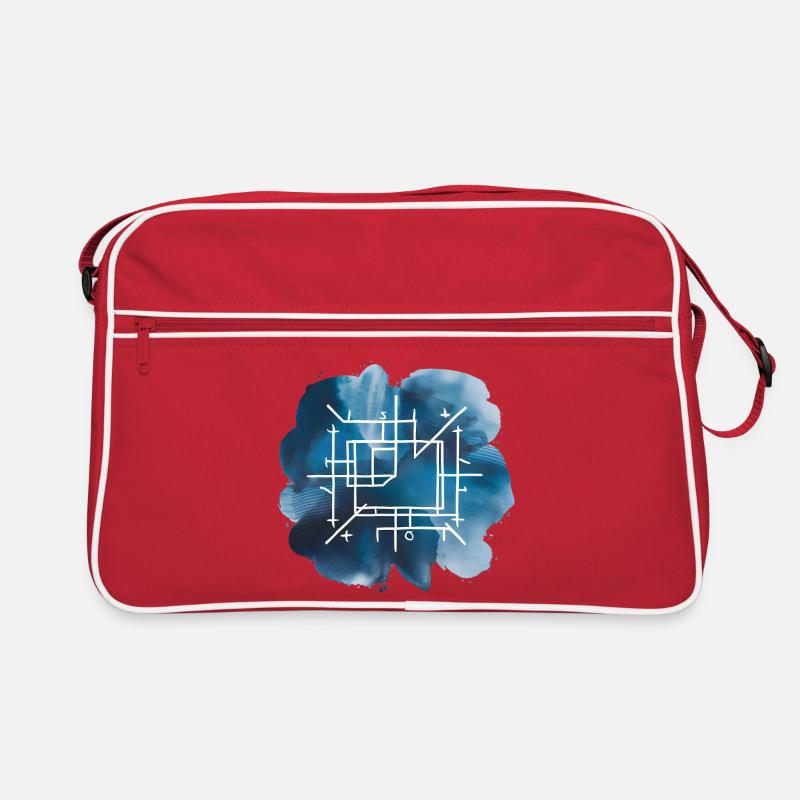 Architecture Plan Blueprint Print Retro Bag