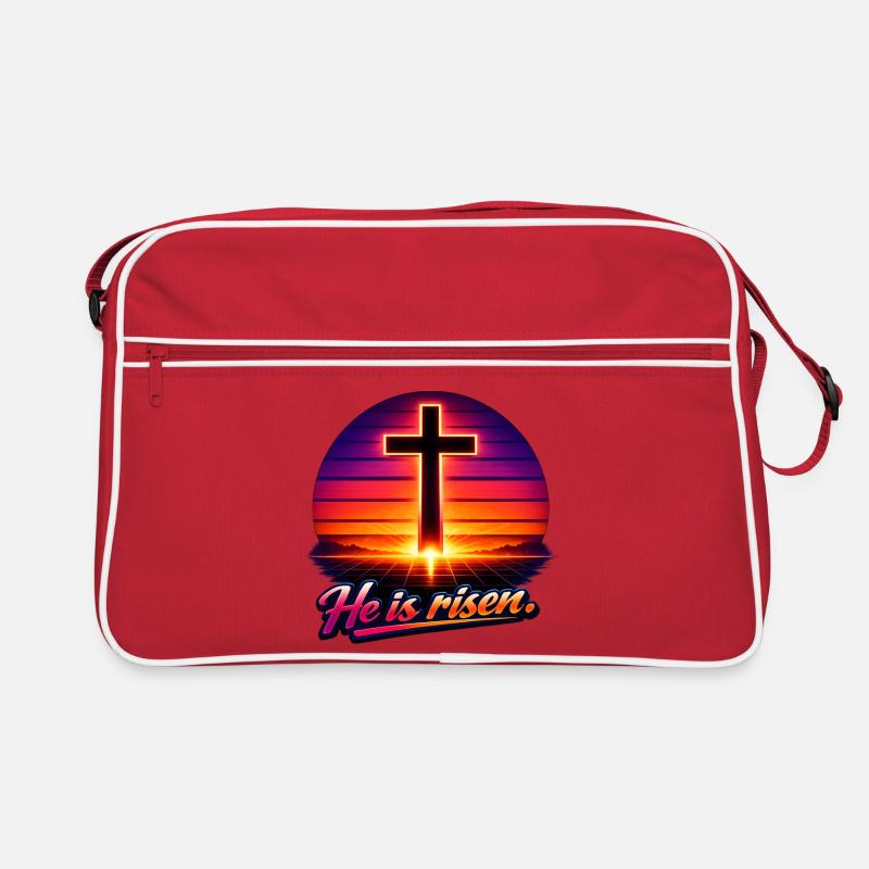 he is risen retro Retro Tasche