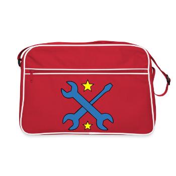Logo Clé à Enguiche - Sac Retro - rouge/blanc - Devant