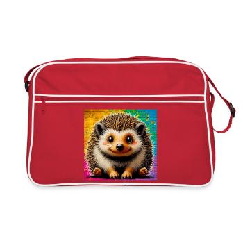 hedgehog - Retro Bag - red/white - Front