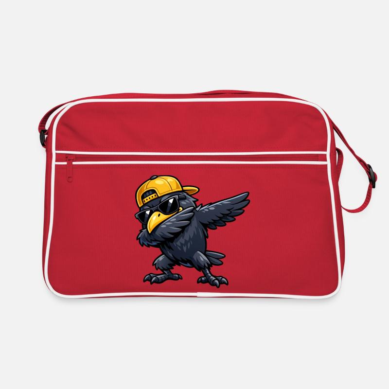 Dabbing Raven Retro Tasche