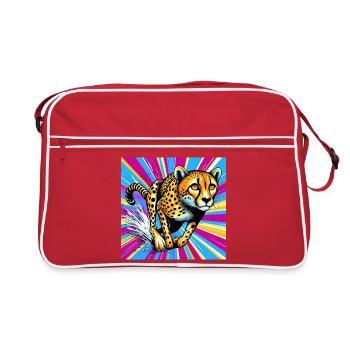 guépard - Sac Retro - rouge/blanc - Devant