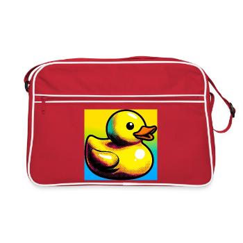 Caneton Canard Canard Canard - Sac Retro - rouge/blanc - Devant