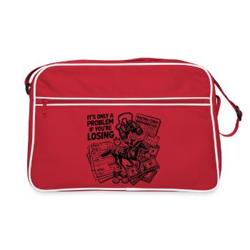 Ce n’est un problème que si vous êtes dans les courses hippiques - Sac Retro - rouge/blanc - Devant