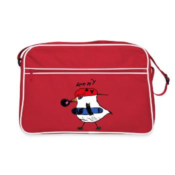 Lenny's Skater Chicken - Retro Bag - red/white - Front