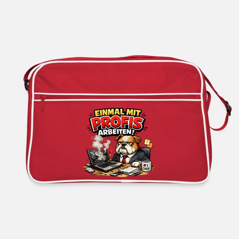 Einmal mit Profis arbeiten Retro Tasche