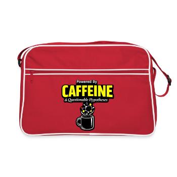 Chimie du café : Tasse de molécules de caféine - Sac Retro - rouge/blanc - Devant