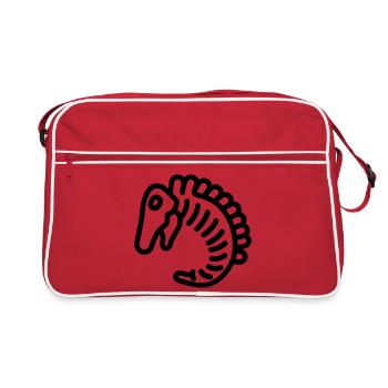 fossile - Sac Retro - rouge/blanc - Devant