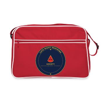 Emblème de la Night Snack Society - Sac Retro - rouge/blanc - Devant