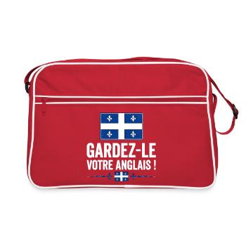  Gardez-le votre anglais - Sac Retro - rouge/blanc - Devant