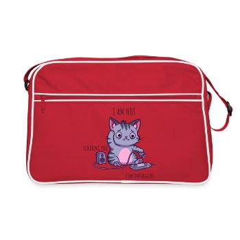 I’m Not Ignoring You, I’m Unplugging - Retro Bag - red/white - Front