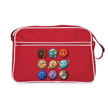 Planet Buddy Cartoon Series - Retro Bag - red/white - Front