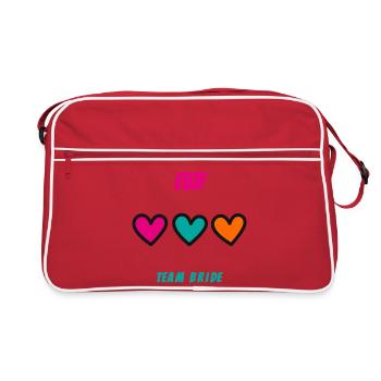 EVJF. MARIEE. TEAM. TEAM MARIEE. FUTURE MARIEE - Sac Retro - rouge/blanc - Devant