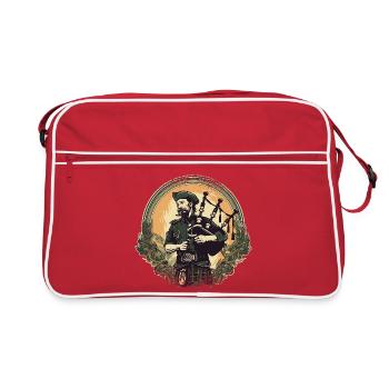 Son de cornemuse écossaise - Sac Retro - rouge/blanc - Devant