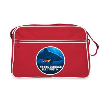 Hat Deutschland überhaupt noch was zu sagen? - Retro Tasche - Rot/Weiß - Vorne