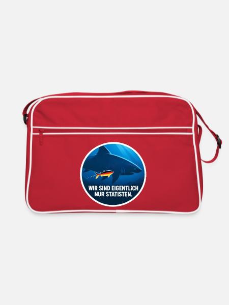 Hat Deutschland überhaupt noch was zu sagen? - Retro Tasche - Rot/Weiß