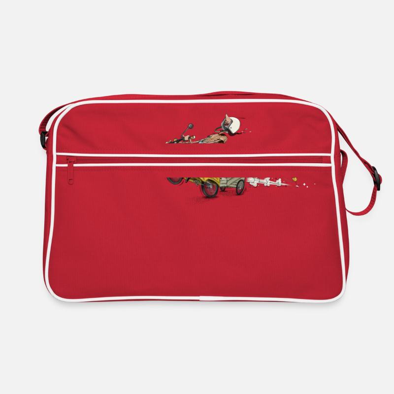 Simson Schwalbe DDR Ostalgie - Retro Tasche - Rot/Weiß