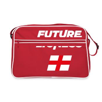 Zukünftige Löwin - Retro Tasche - Rot/Weiß - Vorne