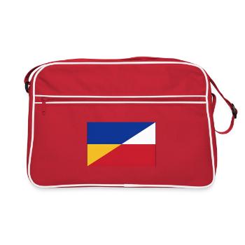 Ukraine-Polnische Flagge – Ukrainische und Polnische Einheit - Retro Tasche - Rot/Weiß - Vorne