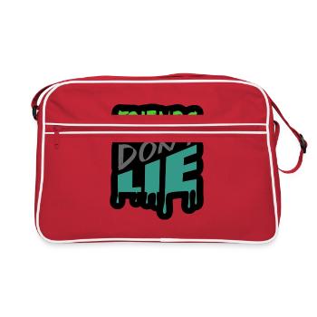 Friends don't lie - Retro Bag - red/white - Front