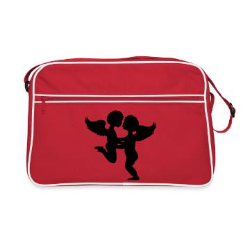 Deux anges baiser - Sac Retro - rouge/blanc - Devant