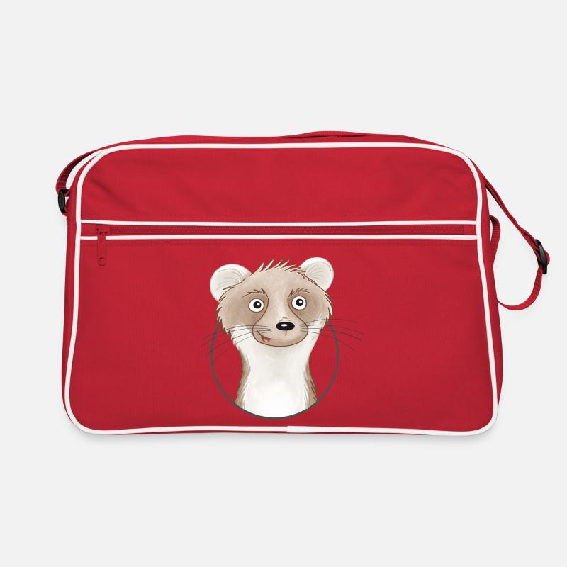 frecher Wiesel Retro Tasche