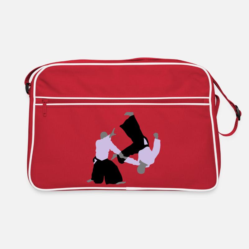 Aikido - Retro Tasche - Rot/Weiß