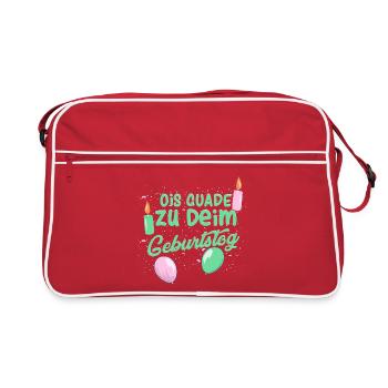 Ois Guade à la naissance de Deim - Sac Retro - rouge/blanc - Devant