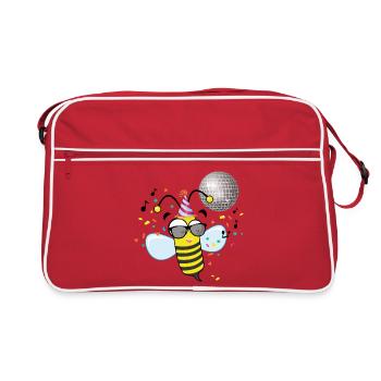 fêtard - Sac Retro - rouge/blanc - Devant
