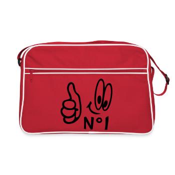 Number One, Comic - Retro Bag - red/white - Front