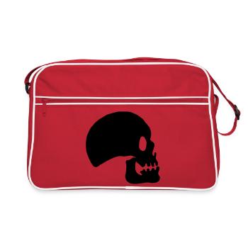 Crâne ou crâne pour un drapeau. - Sac Retro - rouge/blanc - Devant