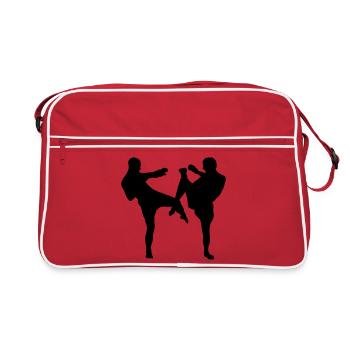 Kickboxen - Retro Tasche - Rot/Weiß - Vorne