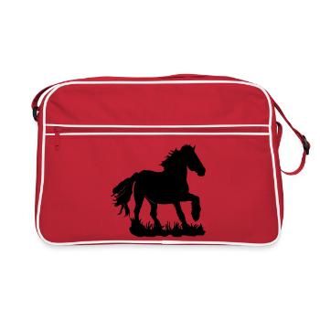 Des Frisons au galop - Sac Retro - rouge/blanc - Devant