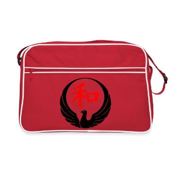 Wado karaté pigeon - Sac Retro - rouge/blanc - Devant