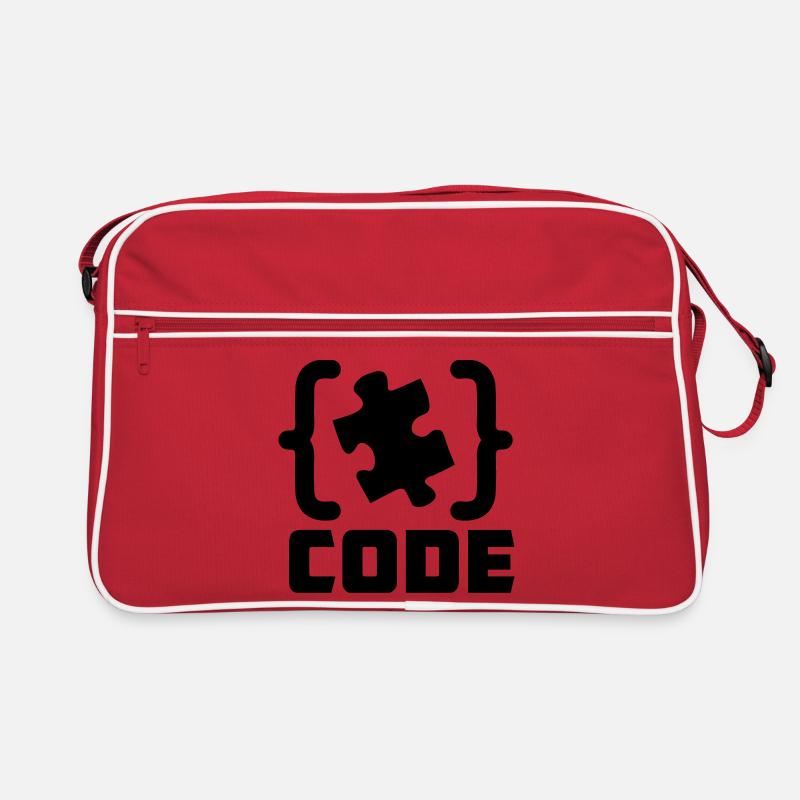 Programmierer Code-Puzzle-Lösung Retro Tasche