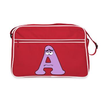 A - Retro Bag - red/white - Front