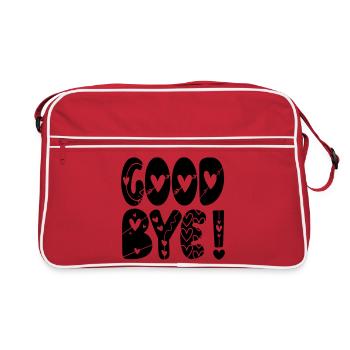 GOODBYE FAREWELL - Retro Bag - red/white - Front