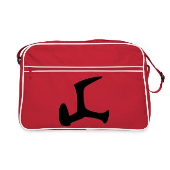 Forme de cordonnier - Sac Retro - rouge/blanc - Devant