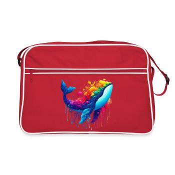 Baleine - Sac Retro - rouge/blanc - Devant
