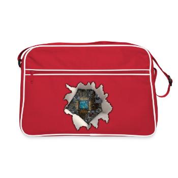 Mon fonctionnement interne - Sac Retro - rouge/blanc - Devant