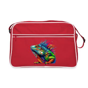Iguana - Retro Bag - red/white - Front