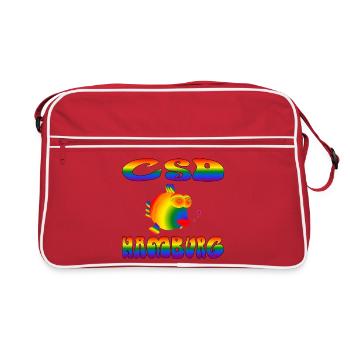 CSD Hamburg Christopher Street Day - Retro Bag - red/white - Front
