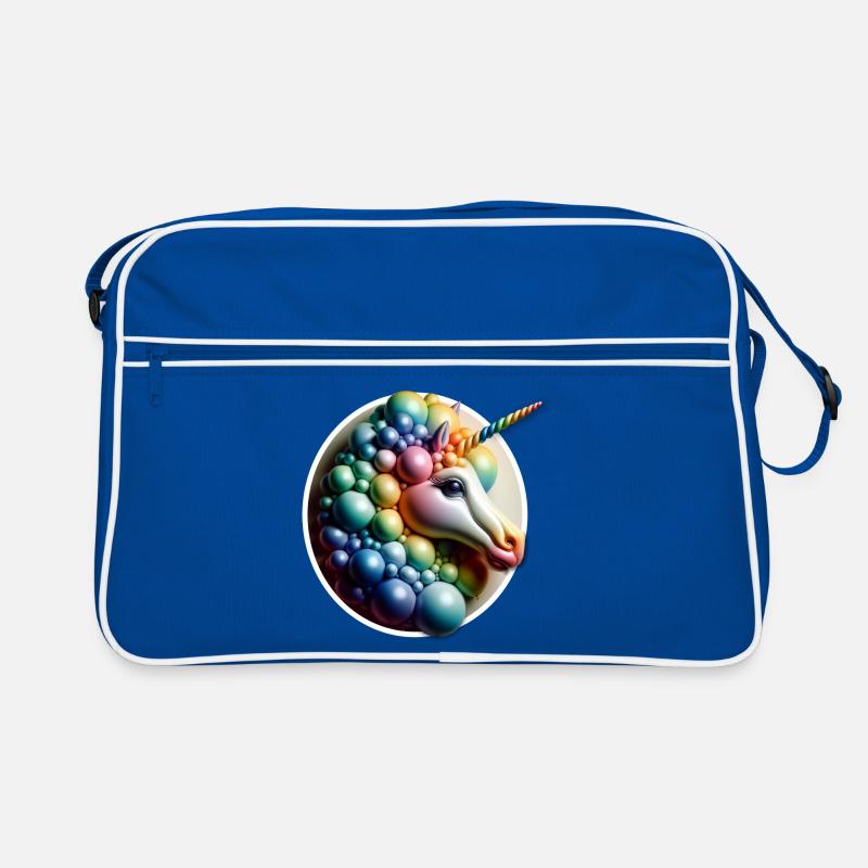 einhorn Pferd Märchen fee regenbogen wunsch divers Retro Tasche