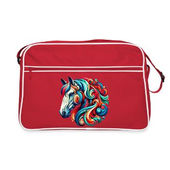 Cheval - Sac Retro - rouge/blanc - Devant